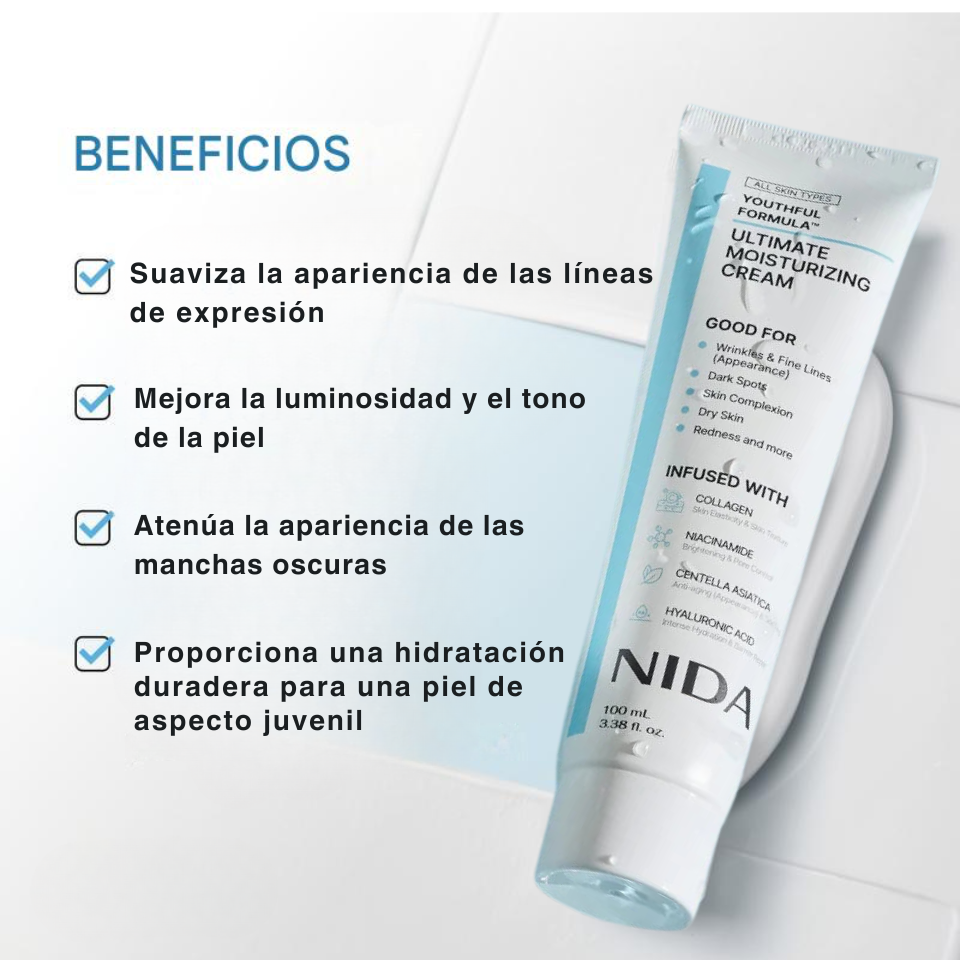 Crema NIDA - Fórmula de la Juventud. El "Botox Coreano" que resta años de vida